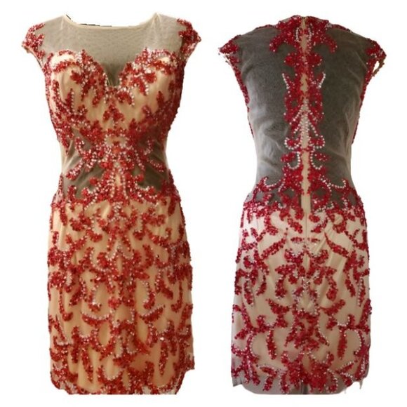 Luxury Designer Couture Prom Party Runway Wedding Evening Cocktail Glamour Dress - Picture 3 of 16